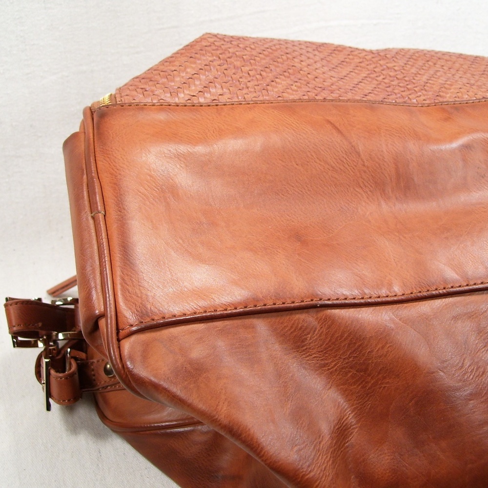 Extra Large Faux Leather Satchel - Picture 6 of 8